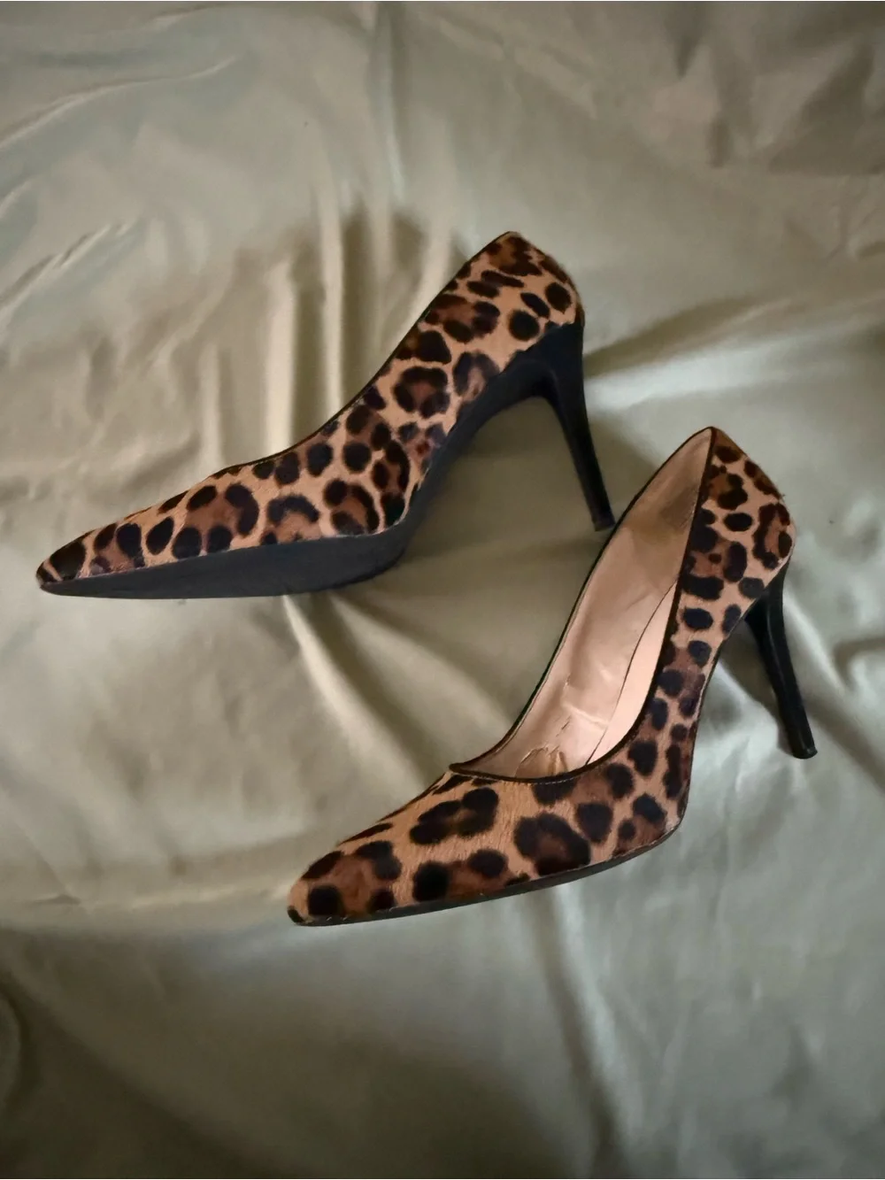 Nine West Leopard-Print Pointed Toe Pumps - Brown/Black